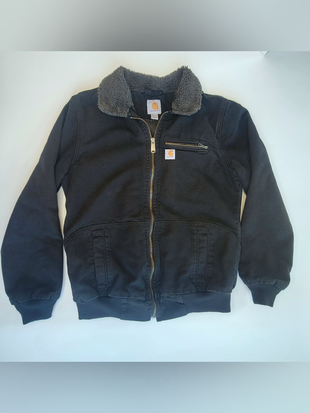 Carhartt Sherpa-Lined Wildwood Jacket Womens Medium M (8/10) Black 100815-001